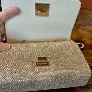 Source Unknown Sparkling Gold Clutch
